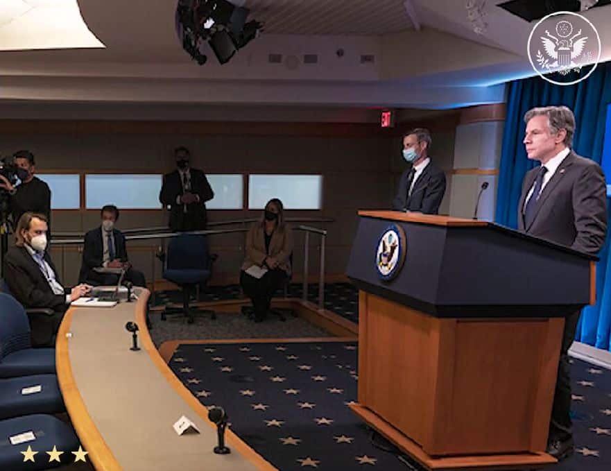 Antony Blinken - Foto captura video Facebook U.S. Department of State
