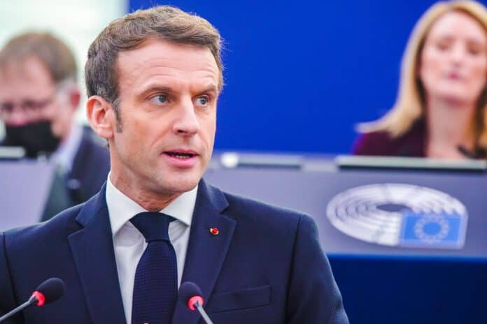 Eurodeputații l-au interpelat pe președintele Macron cu privire la strategia și prioritățile Președinției franceze © European Union 2022. Sursă: https://www.europarl.europa.eu/