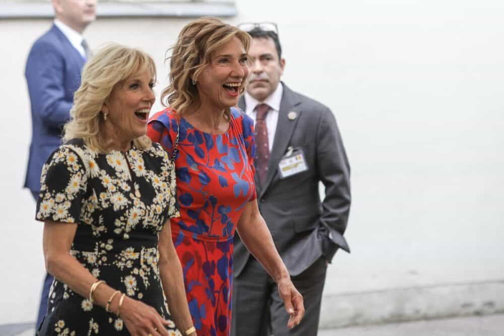 Jill Biden și Carmen Iohannis, întâlnire cu mame și copii refugiați din Ucraina. Foto Inquam Photos/Octav Ganea