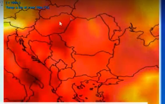 Canicula se îndreaptă spre țara noastră. Captură video Știrile PROTV