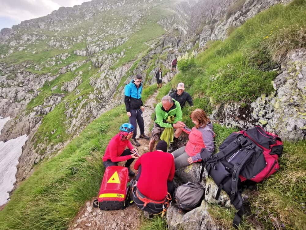 Turista ranită Foto: Salvamont Arges