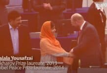 Activista pakistaneză pentru dreptul fetelor la educație, Malala Yousafzai, s-a adresat Parlamentului European în 2013 / Captura video PE