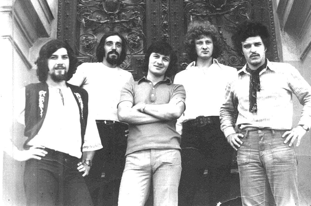 Phoenix în anii 1972–73. De la stânga la dreapta: Nicolae Covaci, Valeriu Sepi, Mircea Baniciu, Josef Kappl și Costin Petrescu.. Foto Wikipedia