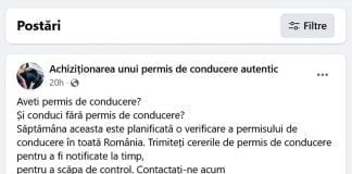 Escrocherie online cu permise auto fără examen