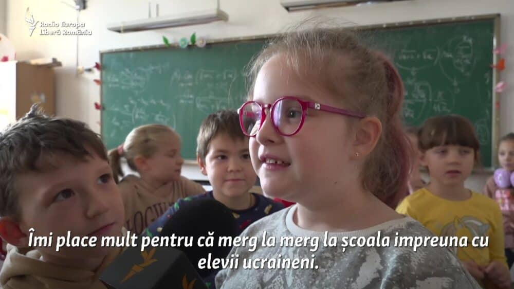 Elevi ucraineni Captură video Radio Europa Liberă România