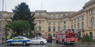 Incendiu Palatul Regal București - Sursă foto ISU București