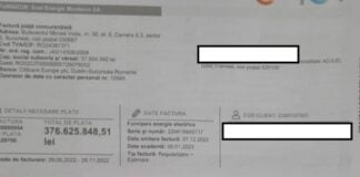 Factură de 376 de milioane de lei (aproximativ 76 de milioane de euro) primită de un patron de pizzerie din Adjud.