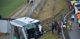 Un autocar cu 32 de români s-a răsturnat în Slovenia. Trei persoane au murit, iar alte patru sunt rănite și au fost transportate la spital.