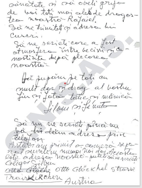 Scrisoarea impresionantă a unor părinți care au fugit de Ceaușescu, lăsându-și copiii în țară