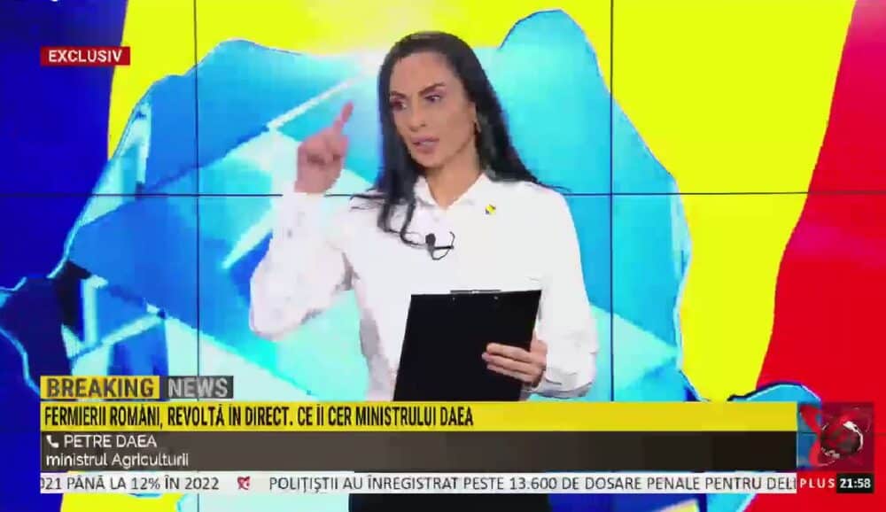 Alexandra Pacuraru Sursă foto captură video Realitatea Plus