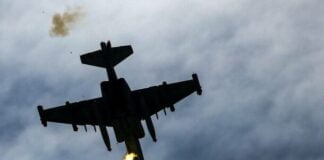 Fortele de aparare ucrainene au distrus un avion de atac rusesc Su-25 in Marinka, in regiunea Donetk, anunta Statul Major General.