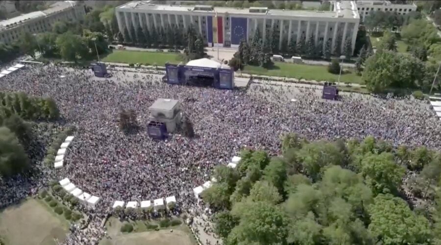 Mitingul pro-UE de la Chișinău
