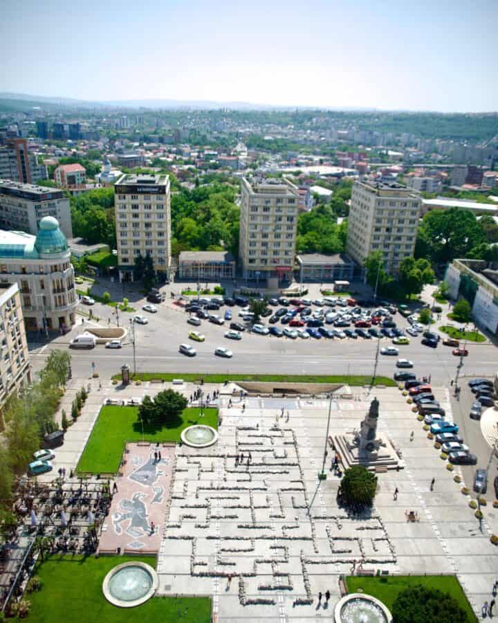 Labirintul care a stârnit ciudatul scandal de la Iași. Foto Iulian Bănilă