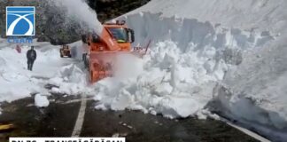 Deszăpezire Transfăgărășan Sursă foto Facebook CNAIR