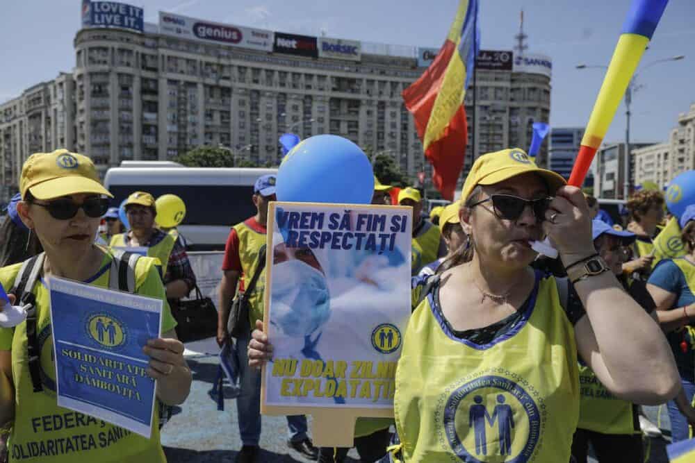 Profesorii se află în grevă de trei săptămâni. Foto: INQUAM_Photos_Octav_Ganea