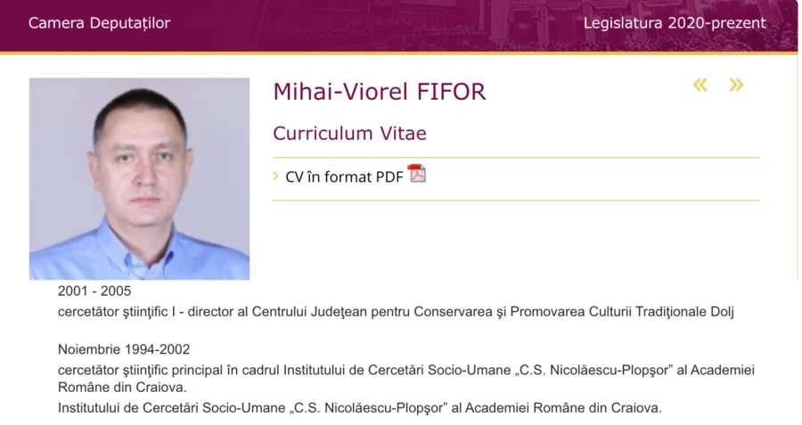 CV Mihai Fifor