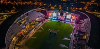 Scena mare de la UNTOLD de la Cluj Arena este aproape gata pentru o nouă ediție magică a festivalului clujean