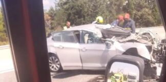 VIDEO Doi soți români au murit în Grecia, într-un accident pe autostradă. Copiii au ajuns la spital., potrivit presei elene