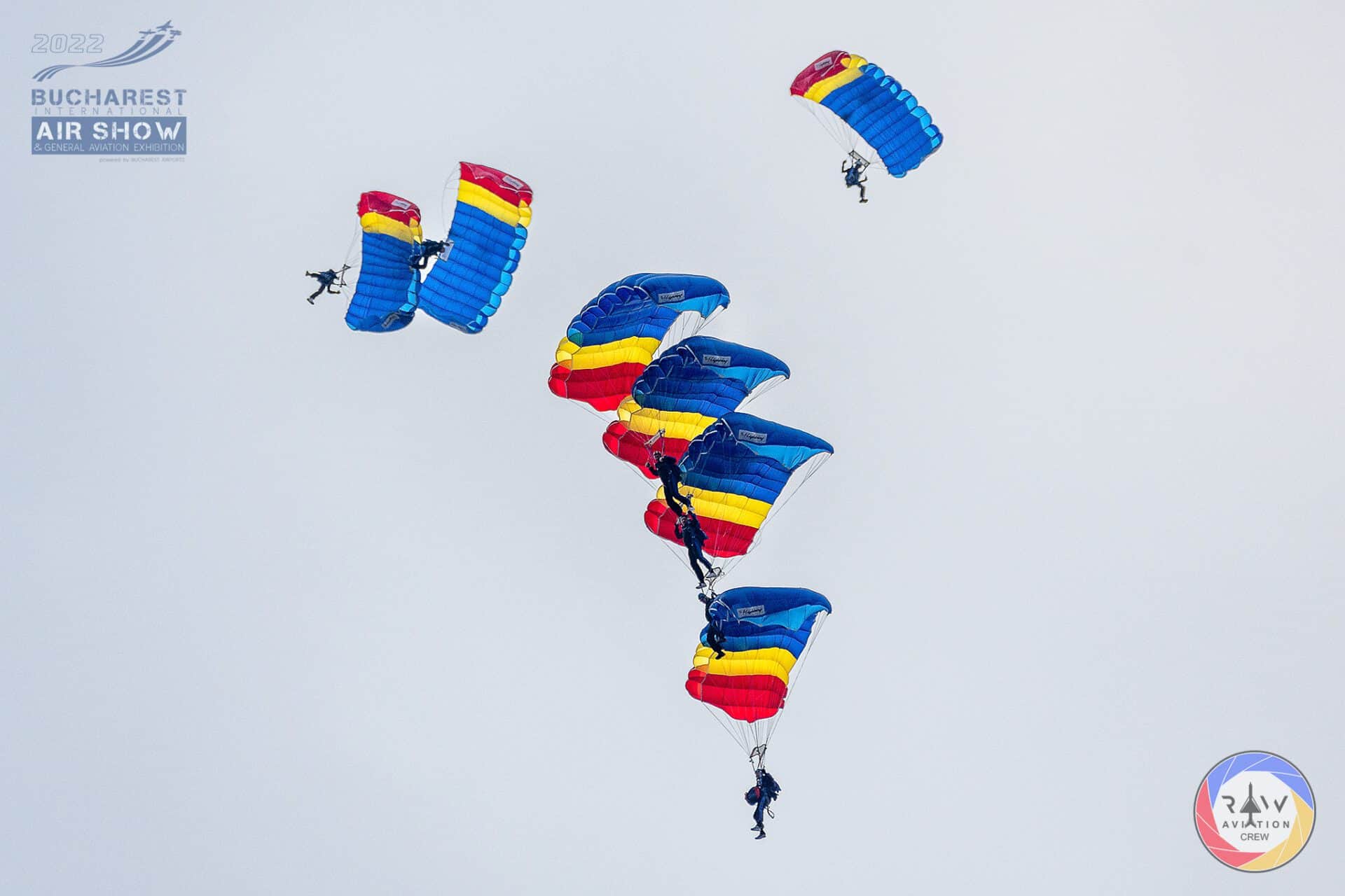 Parașutiști Sursă foto Bucharest International Air Show Facebook