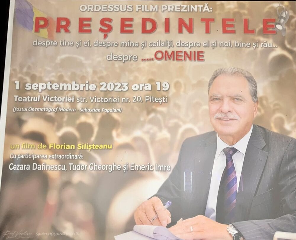 Film omagial despre fostul baron de Argeş, condamnat pentru fraudă cu fonduri europene, lansat la Teatrul Victoriei din Piteşti (VIDEO)