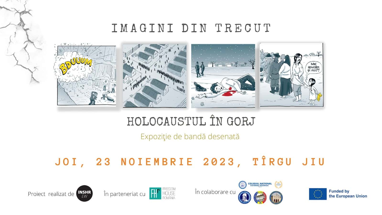 Holocaustul în Gorj în benzi desenate. Participă la o dezbatere despre trecutul de lângă noi