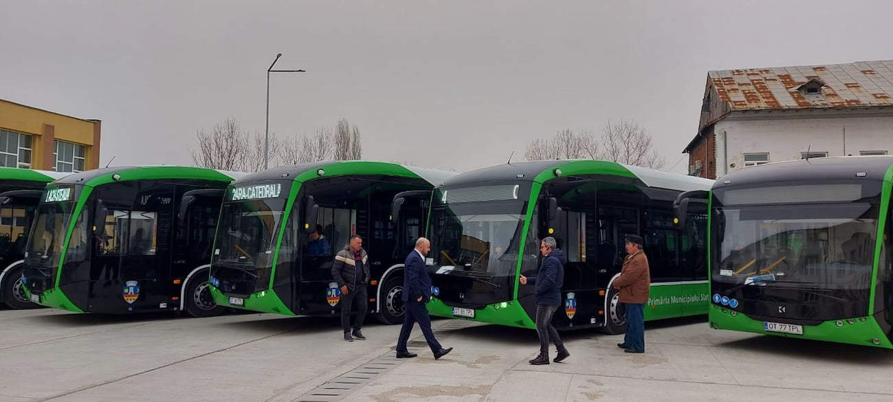 Slatina este singurul oraş din Oltenia cu transport în comun 100% electric