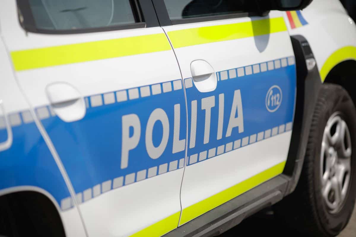 Un bărbat a fost reținut după ce a lovit o mașină a Poliției Satu Mare și a rănit un agent