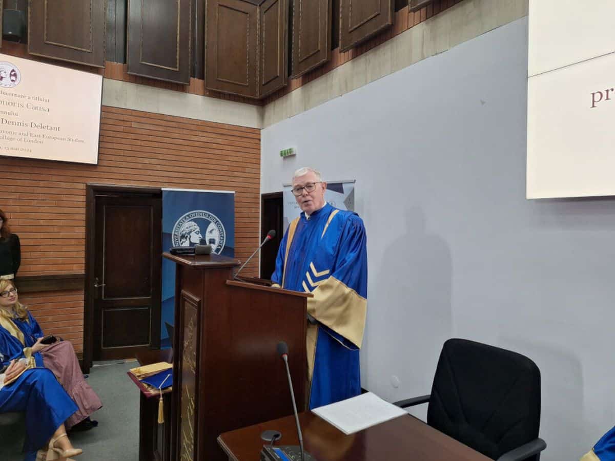 Istoricul Dennis Deletant, Doctor Honoris Causa al Universității ”Ovidius” din Constanța | Info Sud-Est