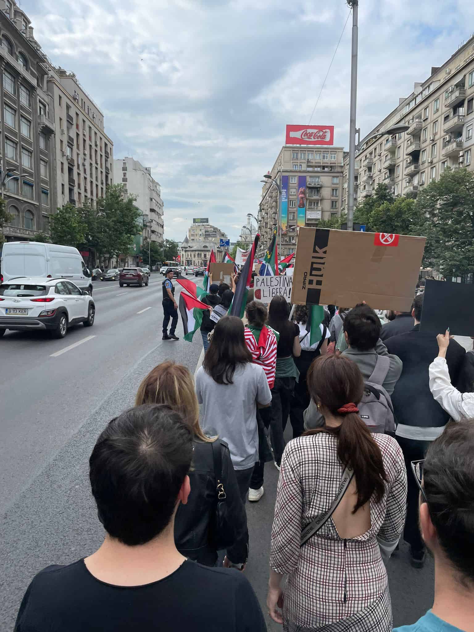 Manifestația pro-Palestina de la București