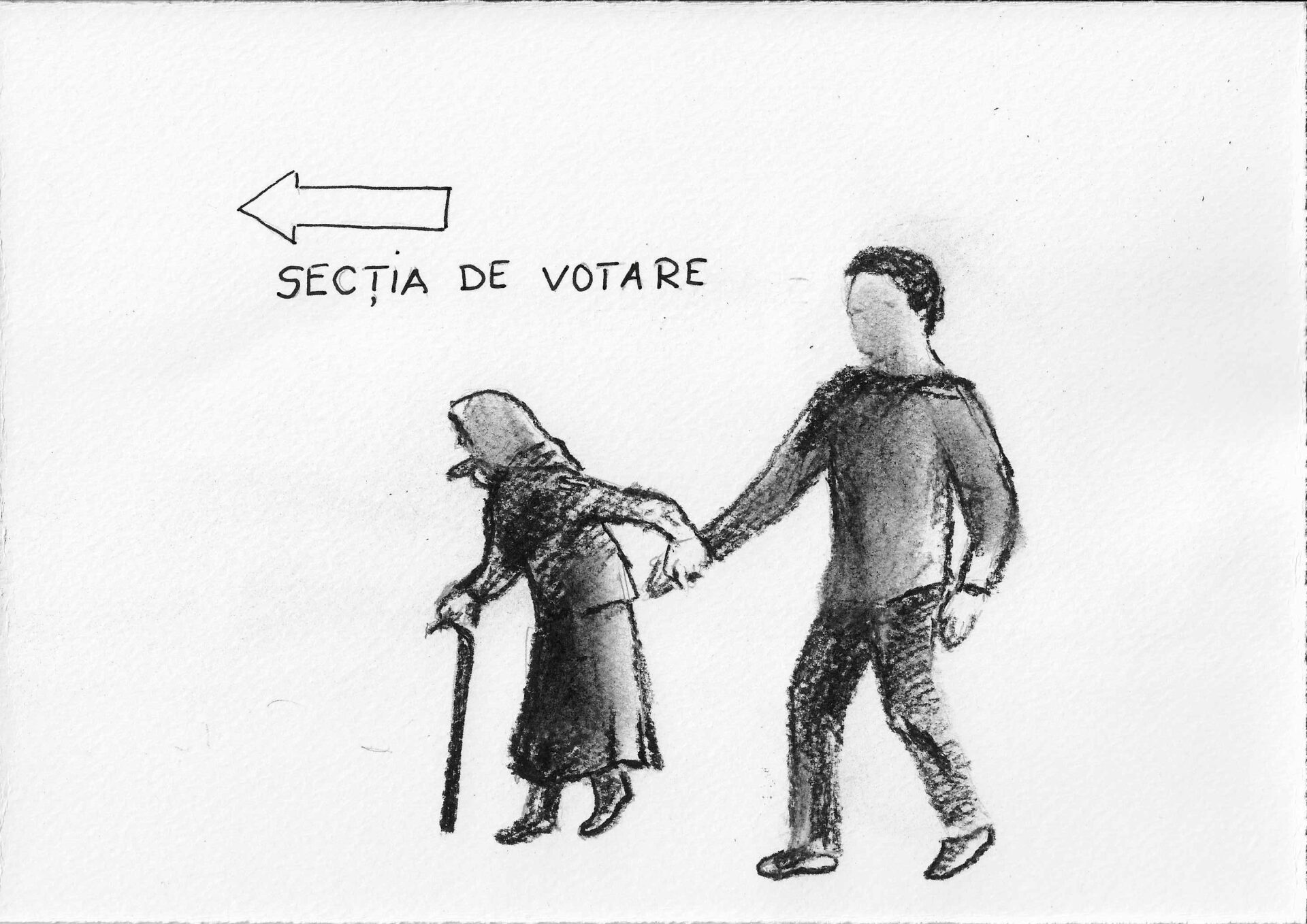 De ce nu votează românii? Ilustrație de Alina Staicu