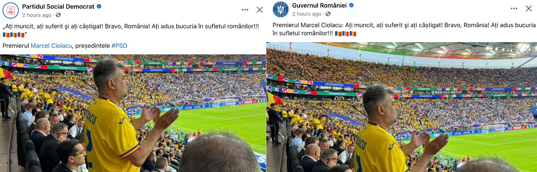 Guvernul României și PSD, mesaje identice pe paginile de Facebook. Comentarii cenzurate și promovarea persoanei lui Marcel Ciolacu.