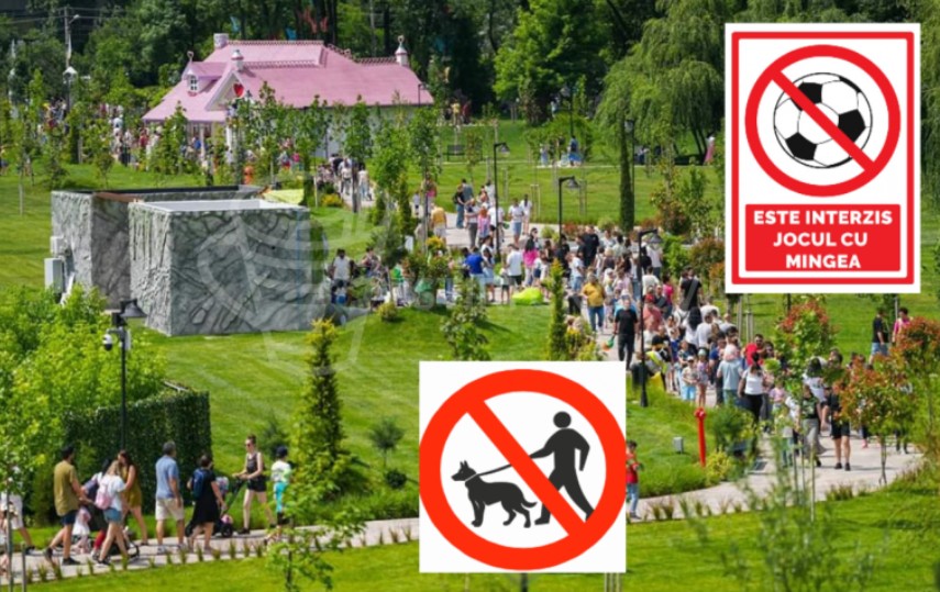 Fără animale de companie în Parcul Fantasy din Craiova. Primăria vrea să includă în Regulamentul parcurilor și grădinilor orașului mai multe restricții care vizează parcul deschis pe 1 iunie.