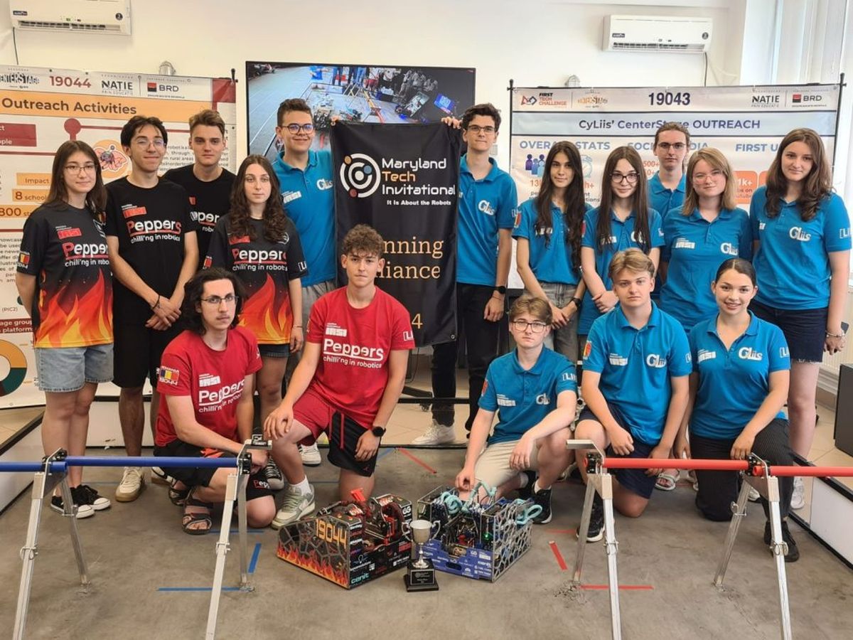 Elevi din Iași, pe primul loc la Competiția de Robotică Maryland Tech Invitational | Ziarul de Iași