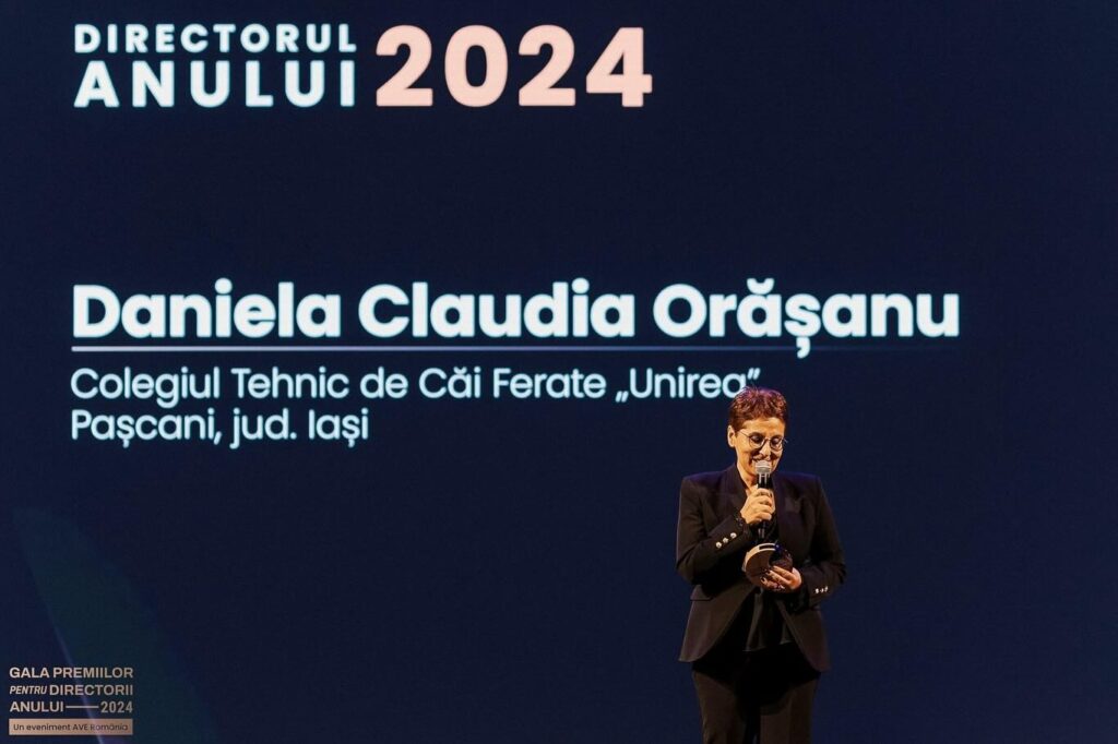 Profesoară din Pașcani, desemnată „Directorul Anului 2024”. Claudia Orășanu a digitalizat un liceu evitat de elevi | Ziarul de Iași