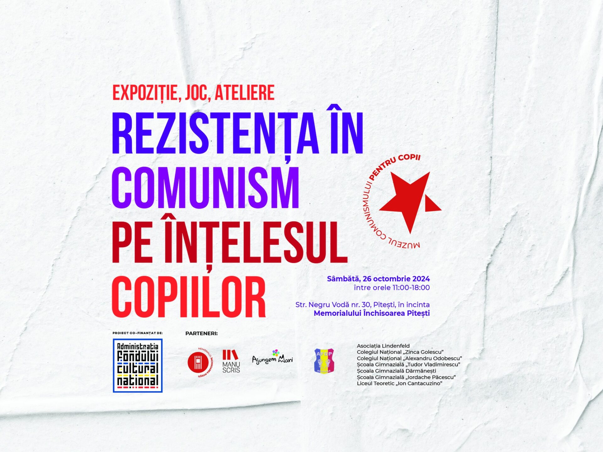 Muzeul Comunismului pentru Copii: Expoziție dedicată tinerilor care au avut curajul să se opună totalitarismului