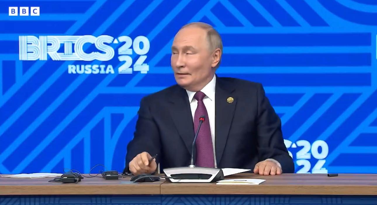 Putin a fost provocat de un jurnalist BBC să justifice războiul din Ucraina la summitul BRICS | Aktual24