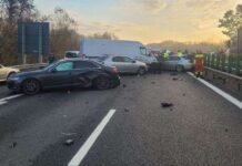 Accident pe Autostrada A3, în Prahova. 12 mașini implicate, 26 de persoane evaluate medical