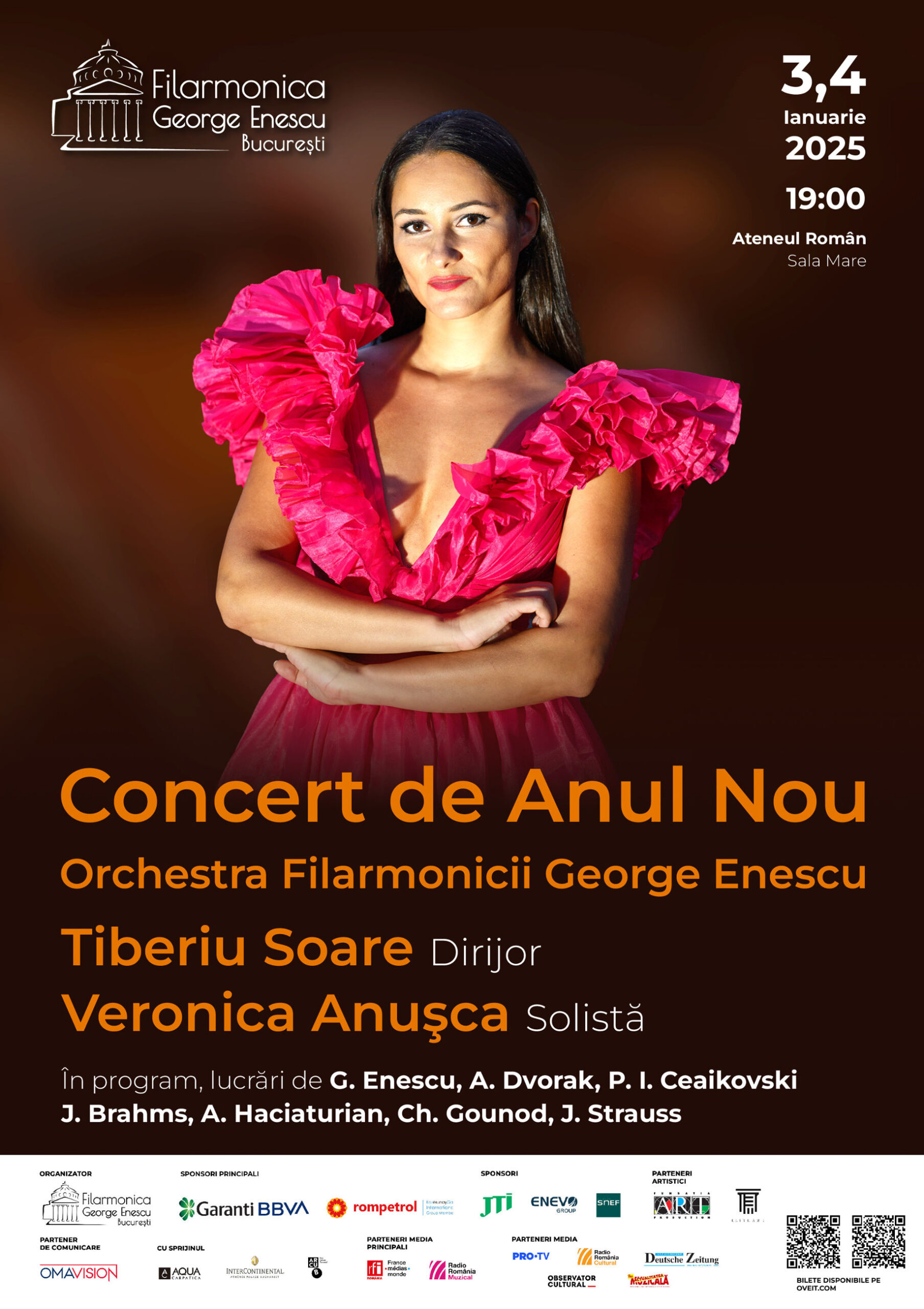 Concertele de Anul Nou ale Filarmonicii George Enescu. Biletele s-au vândut în mai puțin de 30 de minute