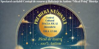 Premieră națională la Bistrița: Prima piesă de teatru interpretată exclusiv de tineri diagnosticați cu autism