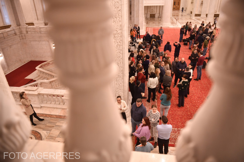 Angajați ai Parlamentului protestează