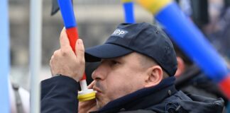 Protest al polițiștilor din Constanța împotriva „Ordonanței trenuleț”