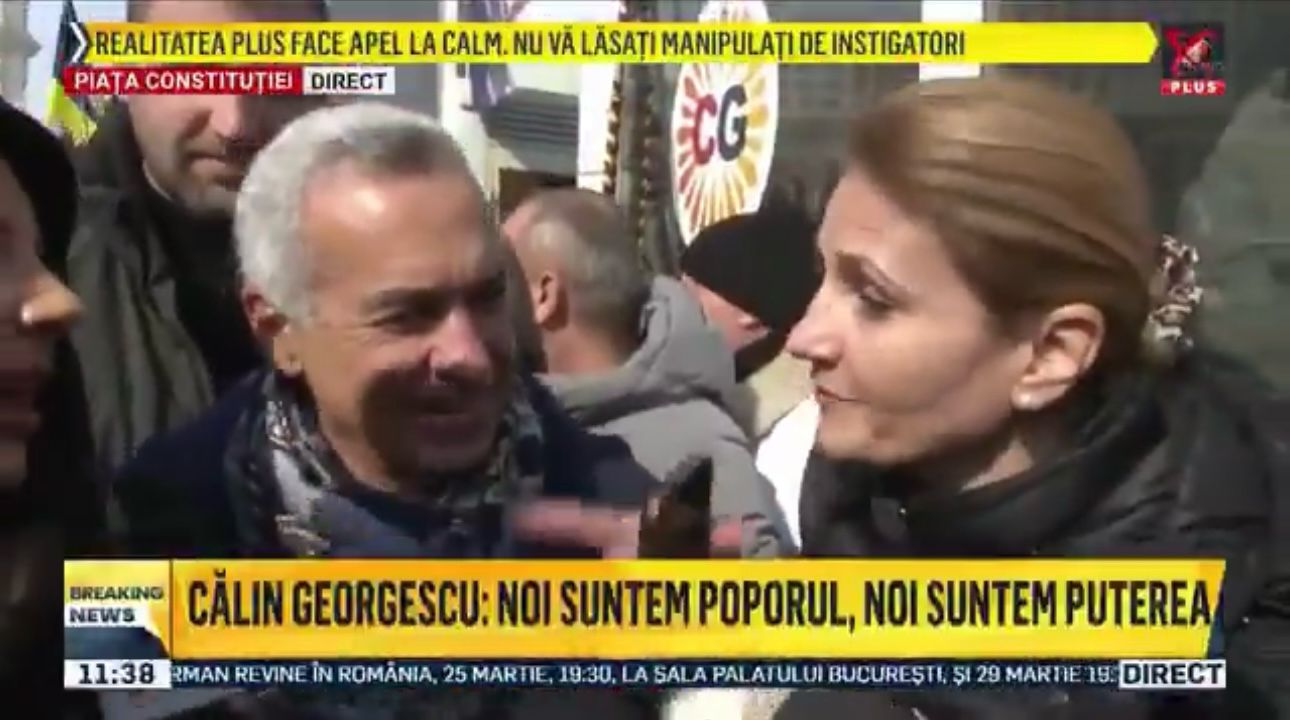 Anca Alexandrescu a înjurat alți jurnaliști aflați la mitingul lui Călin Georgescu din Piața Victoriei | Aktual24