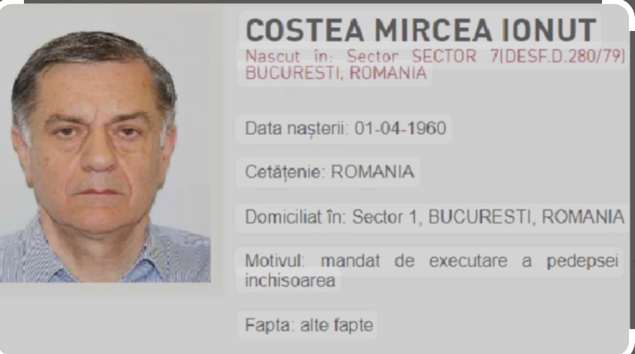 Ionuț Costea, cumnatul lui Mircea Geoană, a fost prins la Istanbul. Costea era urmărit internațional din 2023 pentru o pedeapsă cu închisoarea de șase ani