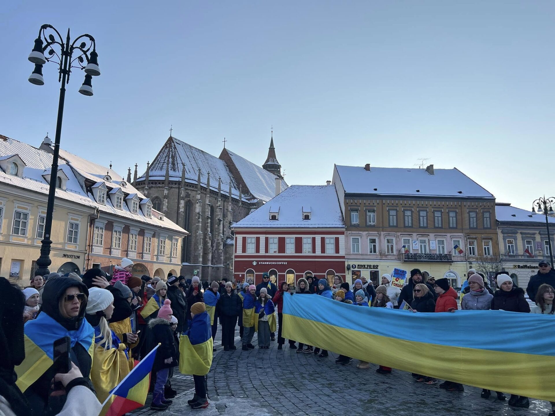 3 ani de la începerea invaziei ruse. Proteste pro-Ucraina în mai multe orașe din lume