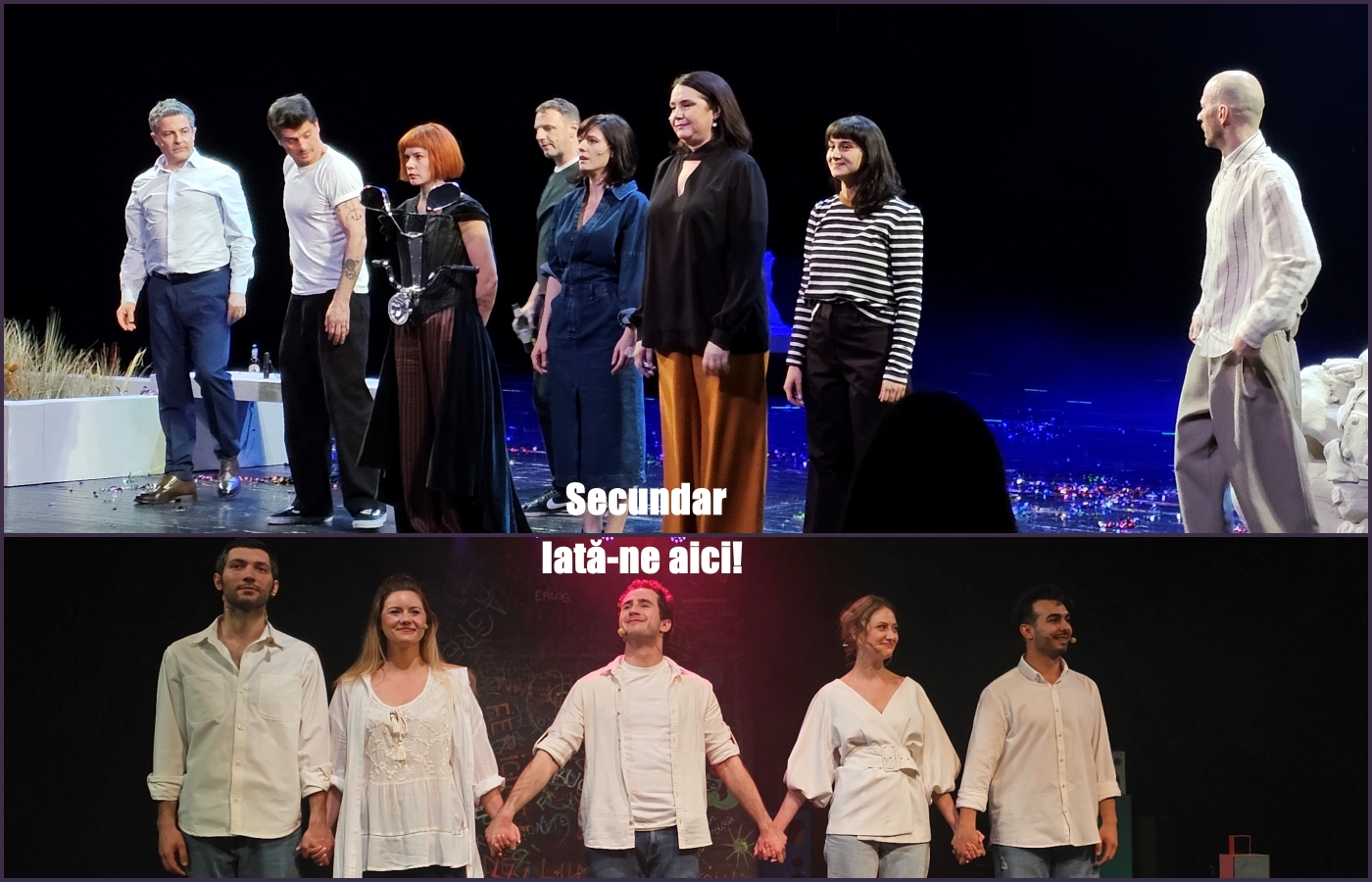 Teatru-TNB: „Secundar” și „Iată-ne aici!”